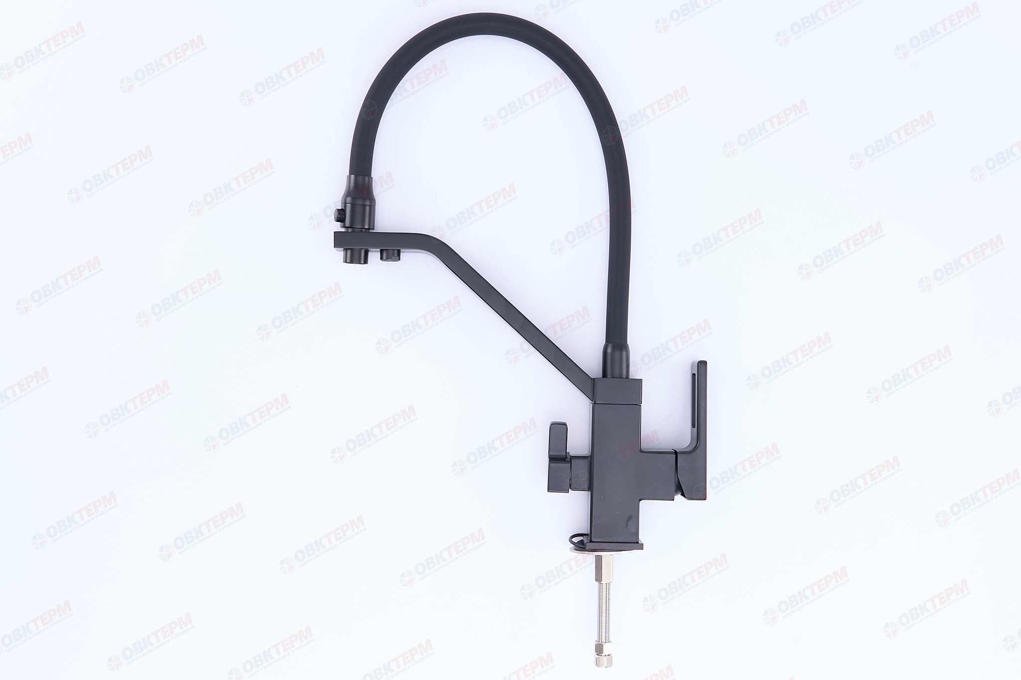 Смеситель д/кухни под ФИЛЬТР GAPPO G4317-6 латунь /черный  (Ø35, на шпильке) - Изображение №3