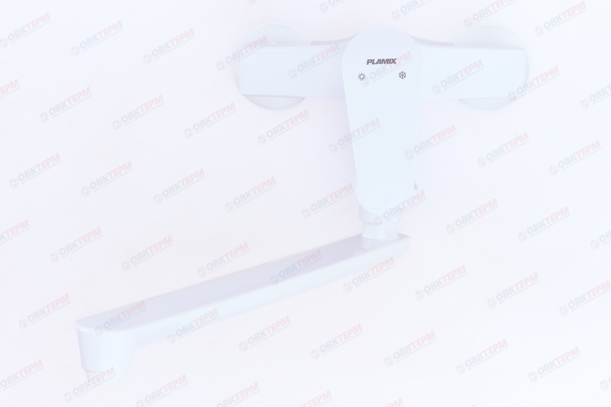 Смеситель д/ванны PLAMIX Oscar-006 White (без шланга и лейки) (24шт/ящ) - Изображение №2
