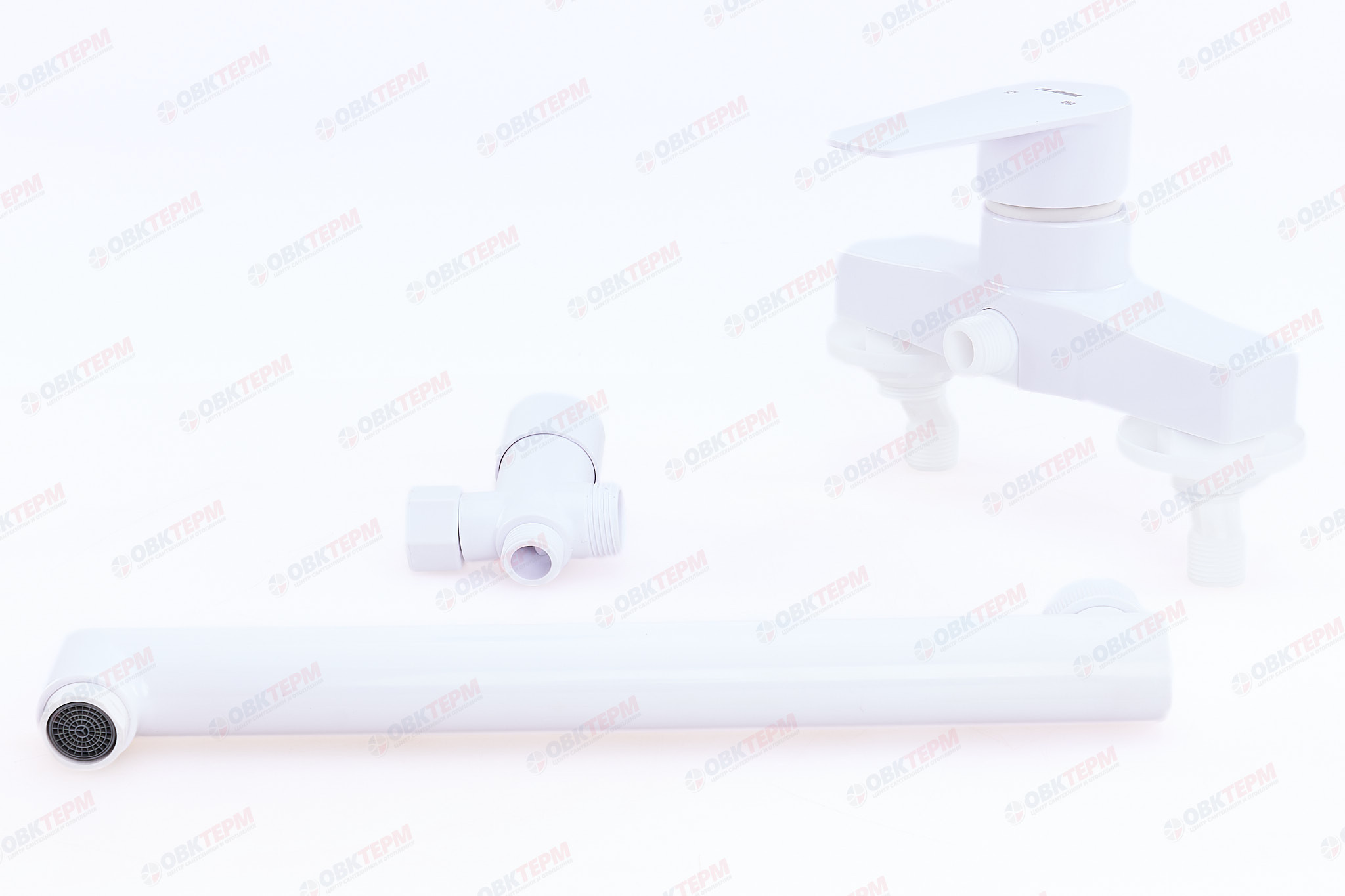 Смеситель д/ванны PLAMIX Oscar-006 White (без шланга и лейки) (24шт/ящ) - Изображение №3