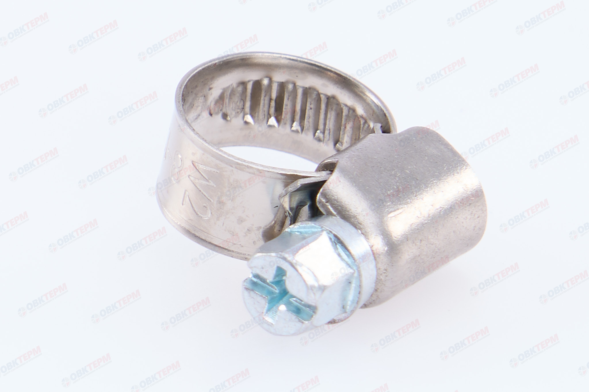 Хомут    8-12  1/4" (под отвёртку)       (100 шт) - Изображение №1