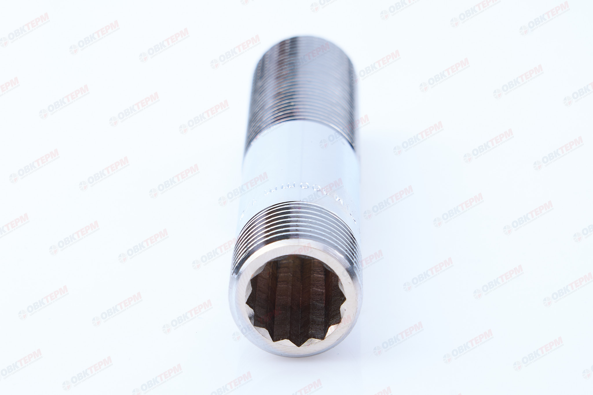 Сгон 1/2" ш/ш 100мм   Хром  TIM   (10шт/80ящ) - Изображение №4