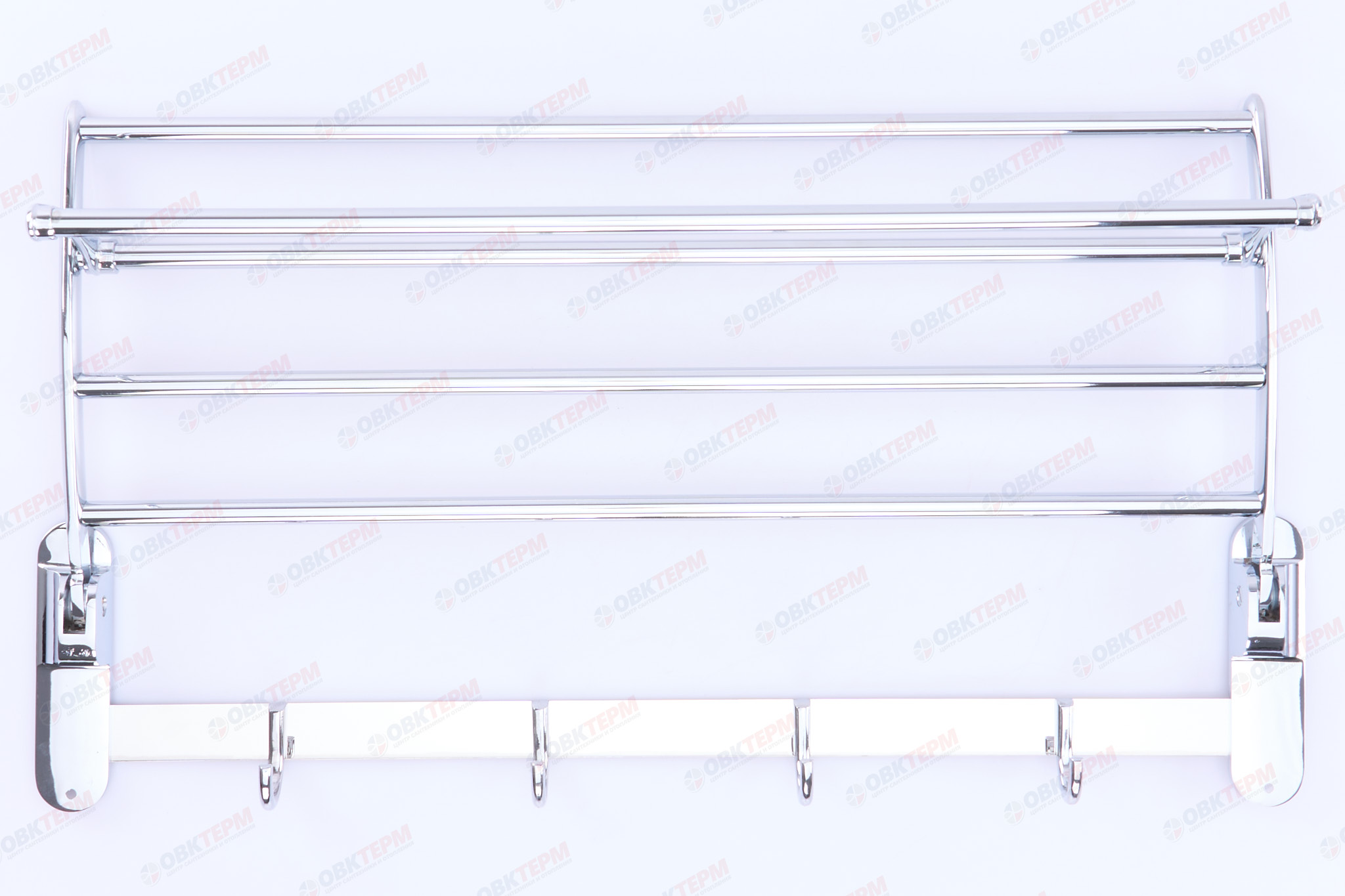 Полка откидная с крючками  60 см   ZERIX LR809   (10 шт/ящ) - миниатюра №2