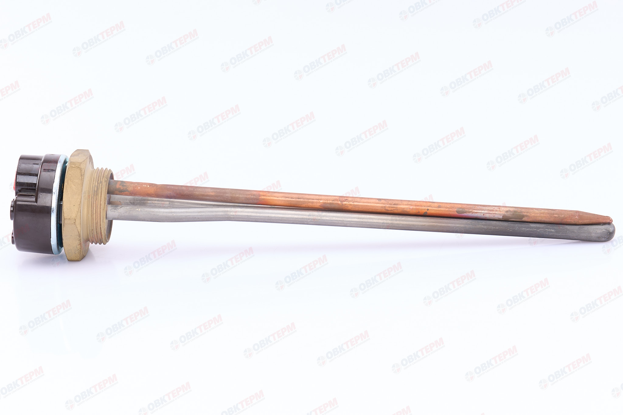 Нагревательный элемент тип RDT 1,0 кВт G1 1/4" L272мм  нерж, с термостатом, для чугунных радиаторов - миниатюра №6