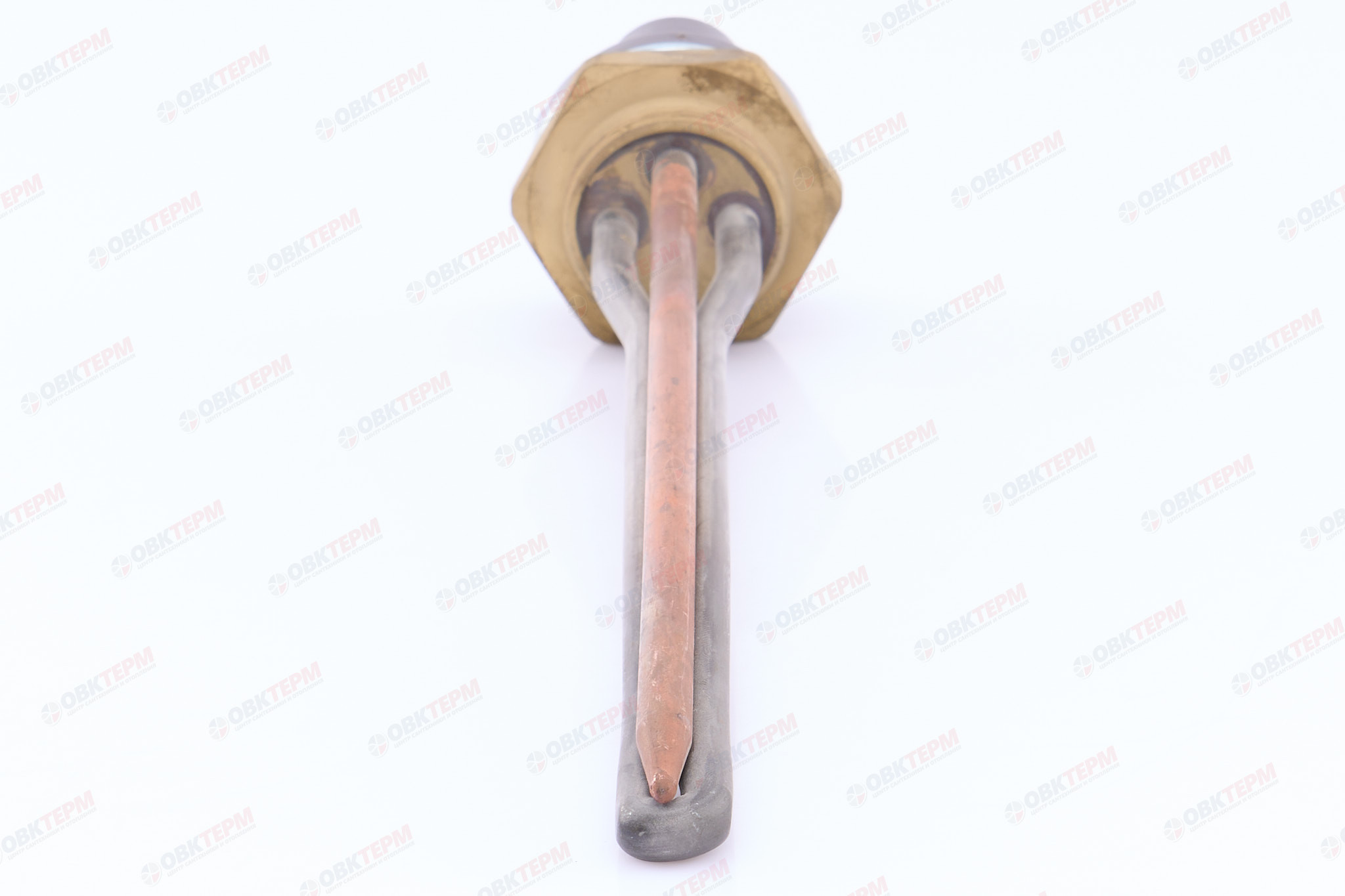 Нагревательный элемент тип RDT 1,0 кВт G1 1/4" L272мм  нерж, с термостатом, для чугунных радиаторов - миниатюра №7