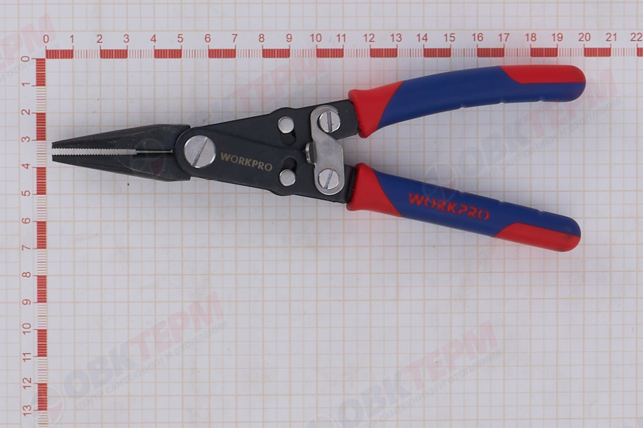 Пассатижи 200мм 2 в 1 CR-V  WORKPRO, Китай - миниатюра №7