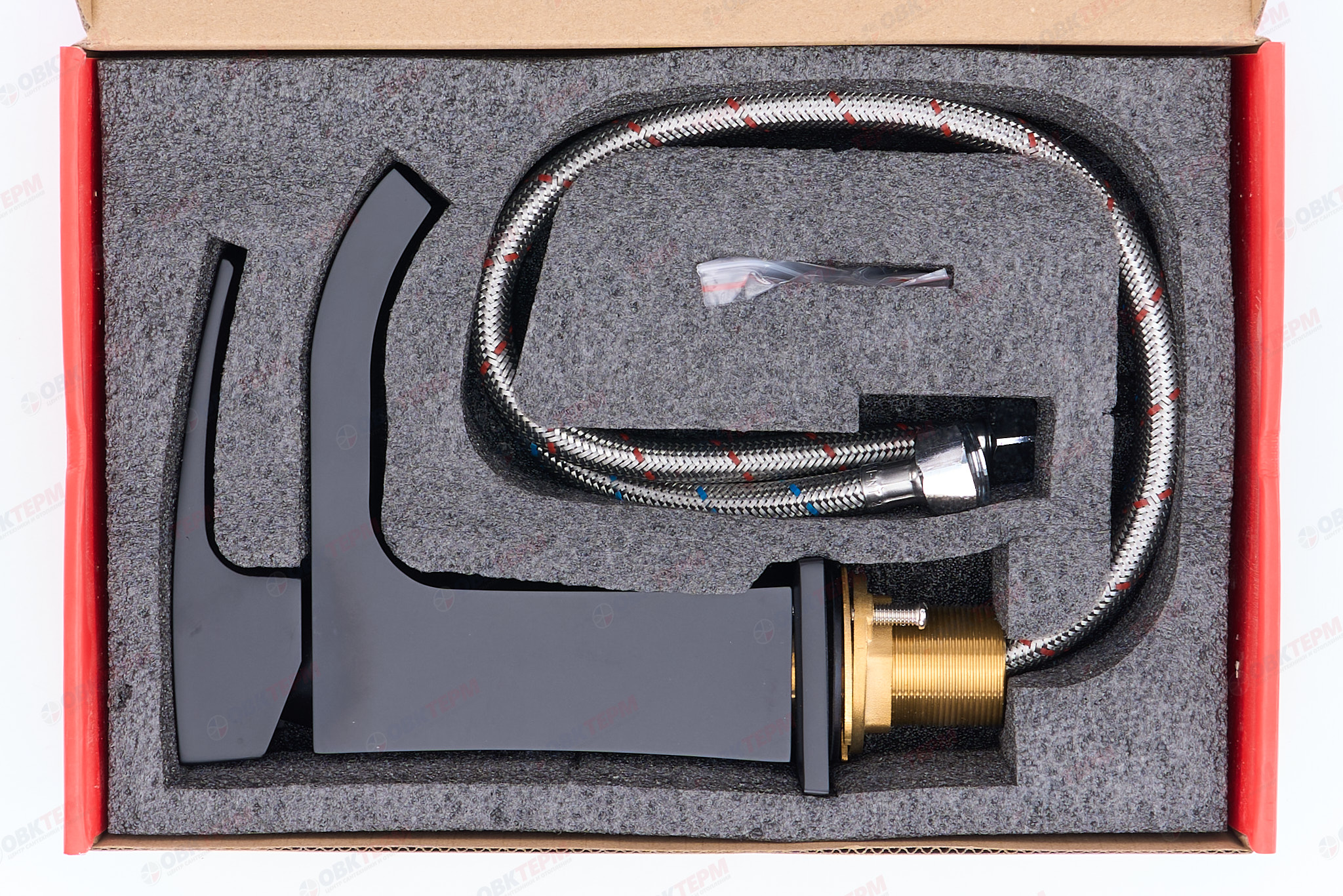 Смеситель д/умывальника KOER KB-12007-05 (Цвет черный) (8шт/ящ) - миниатюра №6