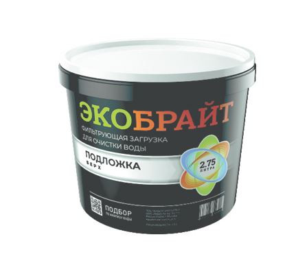 АКВАБРАЙТ Кварц Экобрайт ПОДЛОЖКА верх (ведро 2,75 л) - песок кварцевый фр. 0,8-2,0мм - Изображение №1