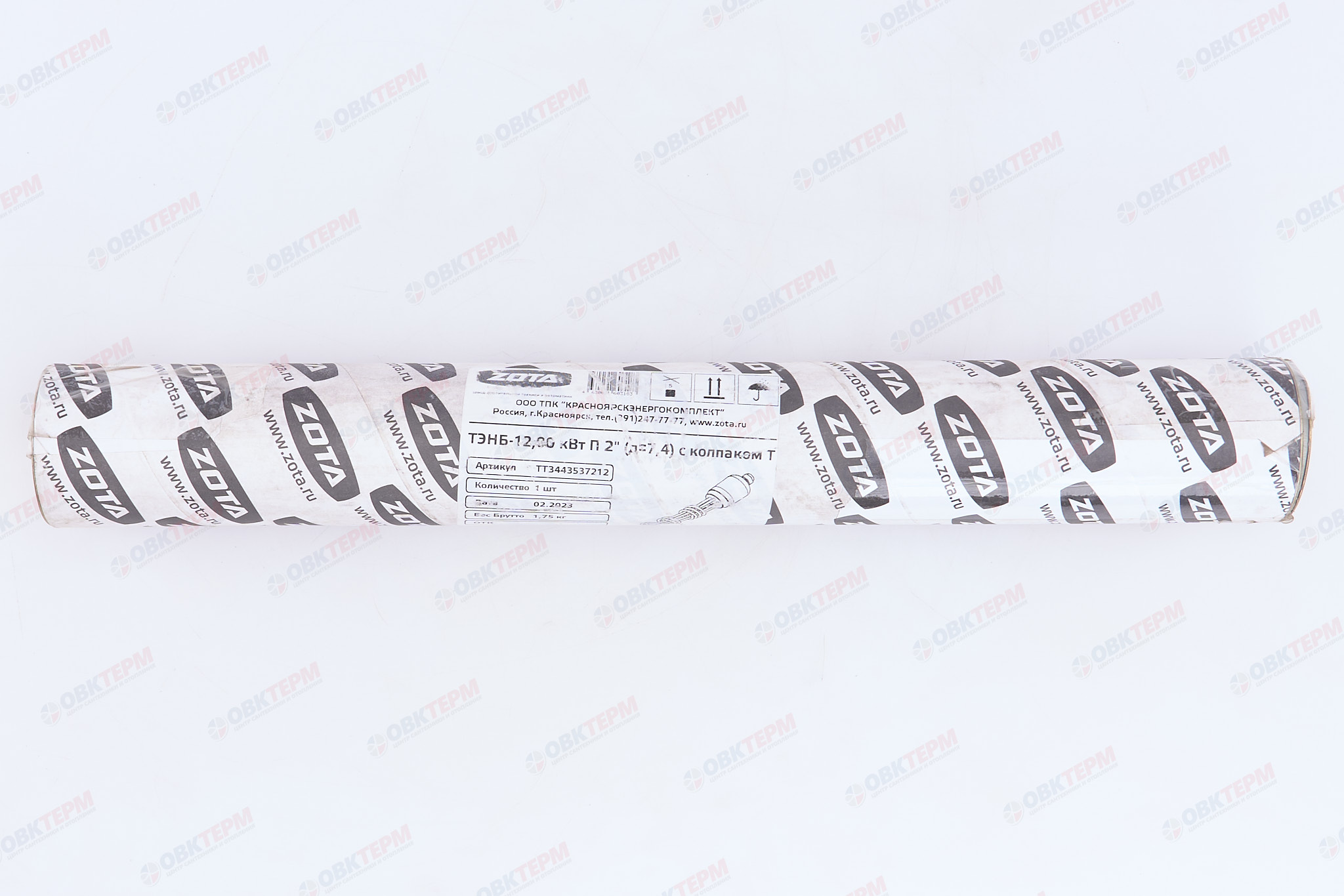 ТЭНБ-15 кВт (резьба 2", д=7,4, с колпаком) к котлам тв.топливным    ZOTA - миниатюра №6