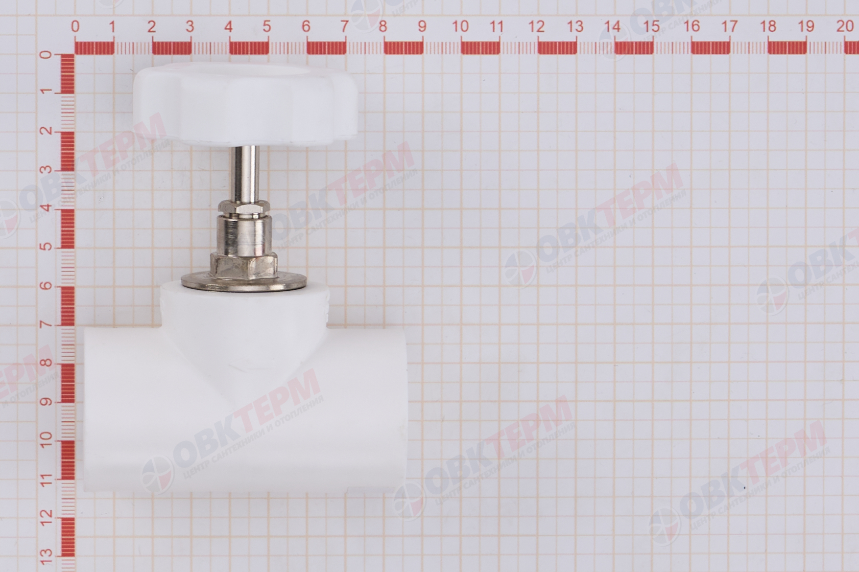 Вентиль  32        БЕЛЫЙ PP-R   (RTP)    (15/5) - миниатюра №7