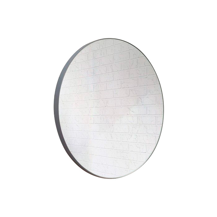 Зеркало  700 круглое в сером алюм профиле КЗСК - изображение №1