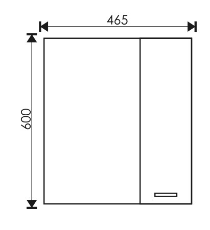 Зеркало EvaGold 46.5 №4  "Slim" - миниатюра №2