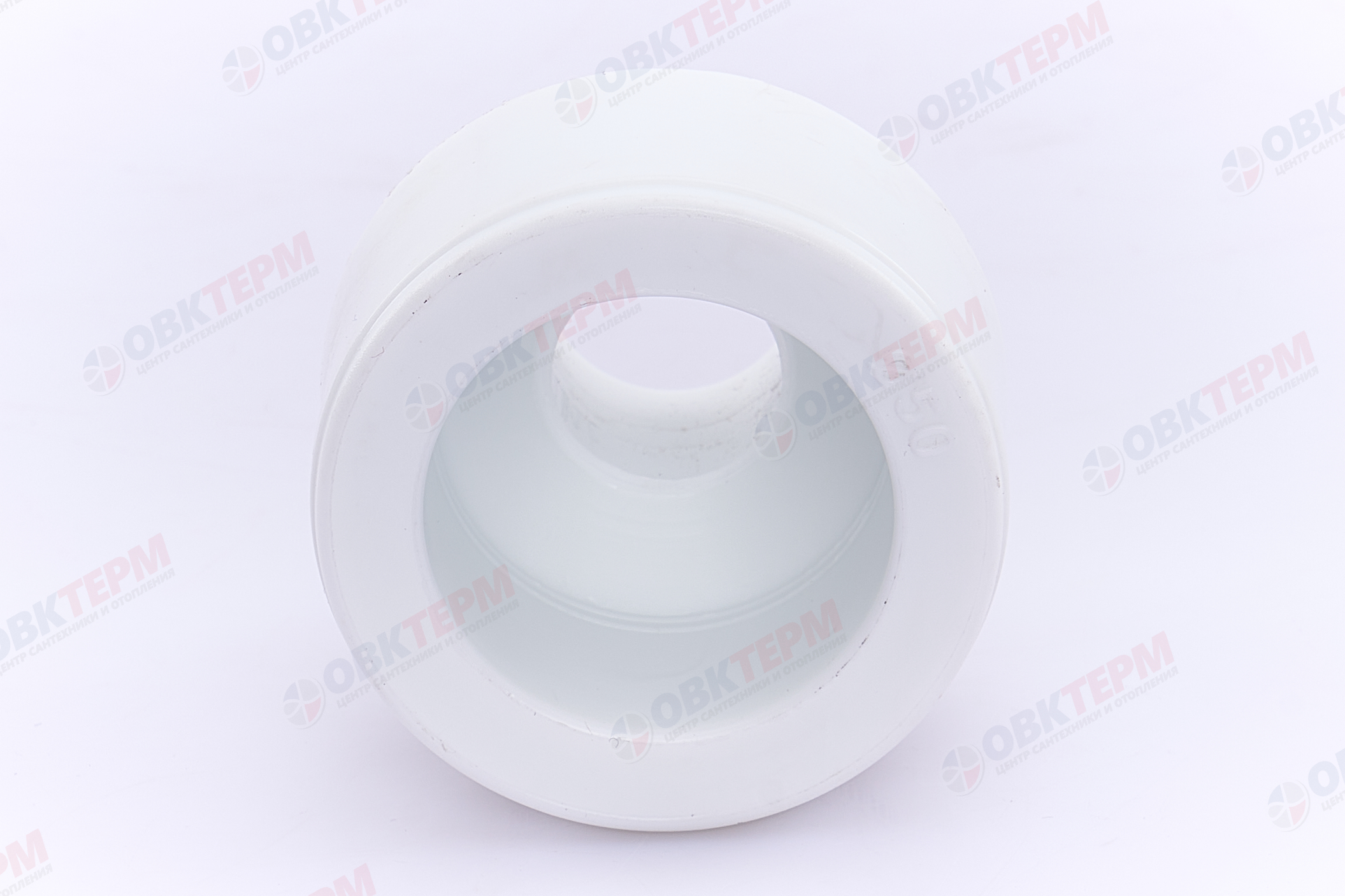 Муфта переход.  ВН  50*20   БЕЛАЯ PP-R   (RTP)    (96/12) - миниатюра №5