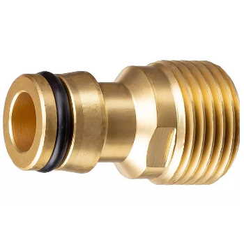 Адаптер штуцерный с наружной резьбой, 3/4" (ЛАТУНЬ) (250 шт/ящ, 10 шт/кор) TIM - Изображение №1