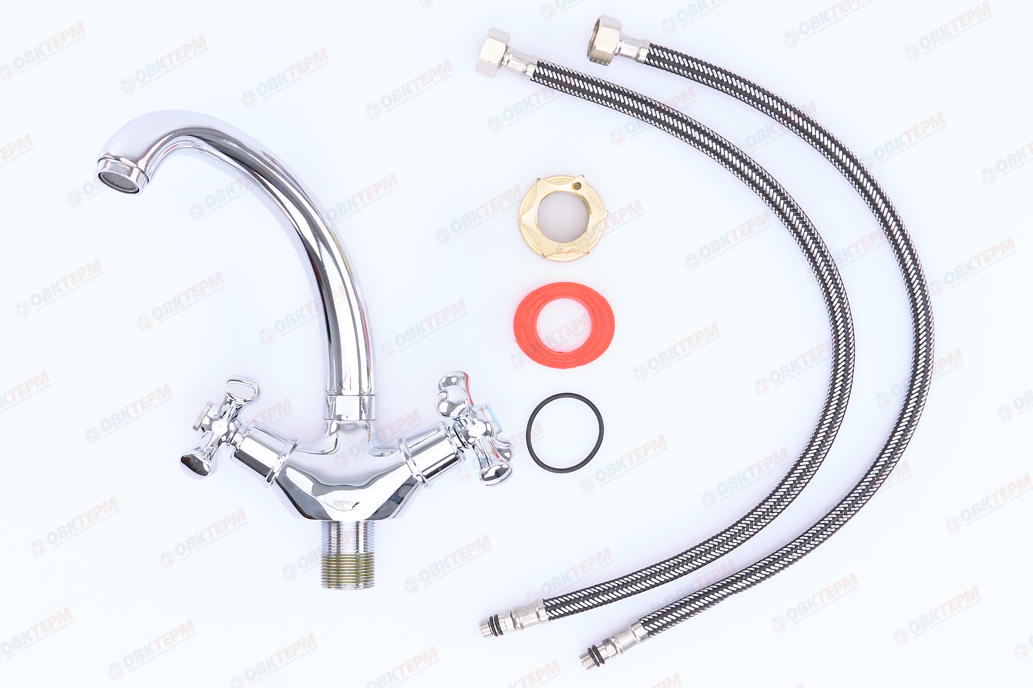 Смеситель д/умывальника буксовый ZERIX TLC 827 ГАЙКА (10 шт/ящ) - Изображение №3