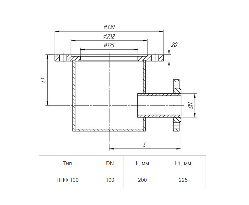 Пожарная подставка ППФО 100 - Изображение №2