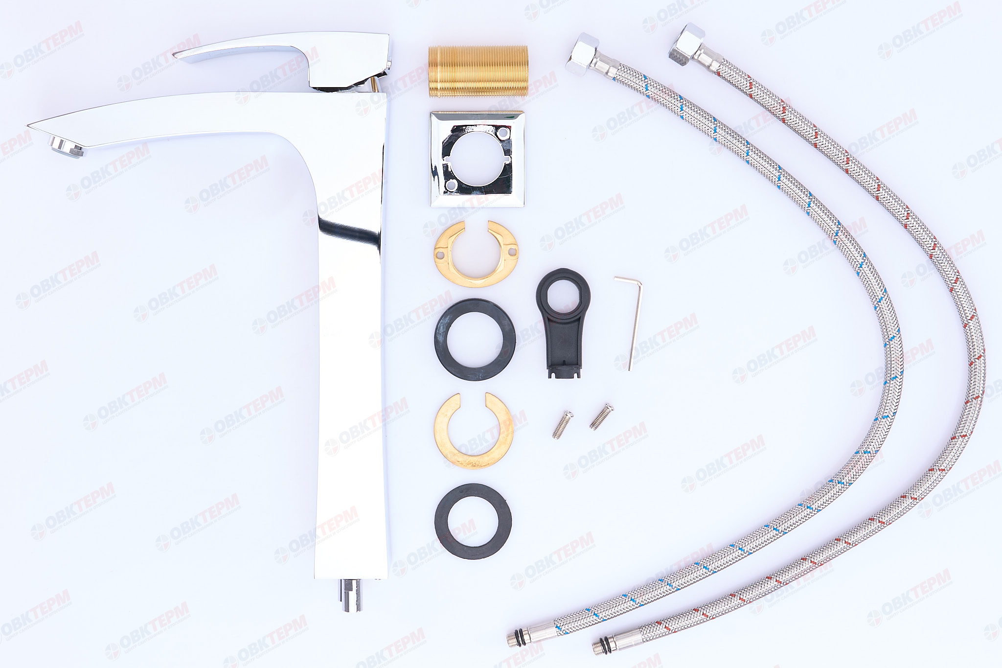 Смеситель д/умывальника KOER KB-10007-01 (Цвет хром) (8шт/ящ) - Изображение №4