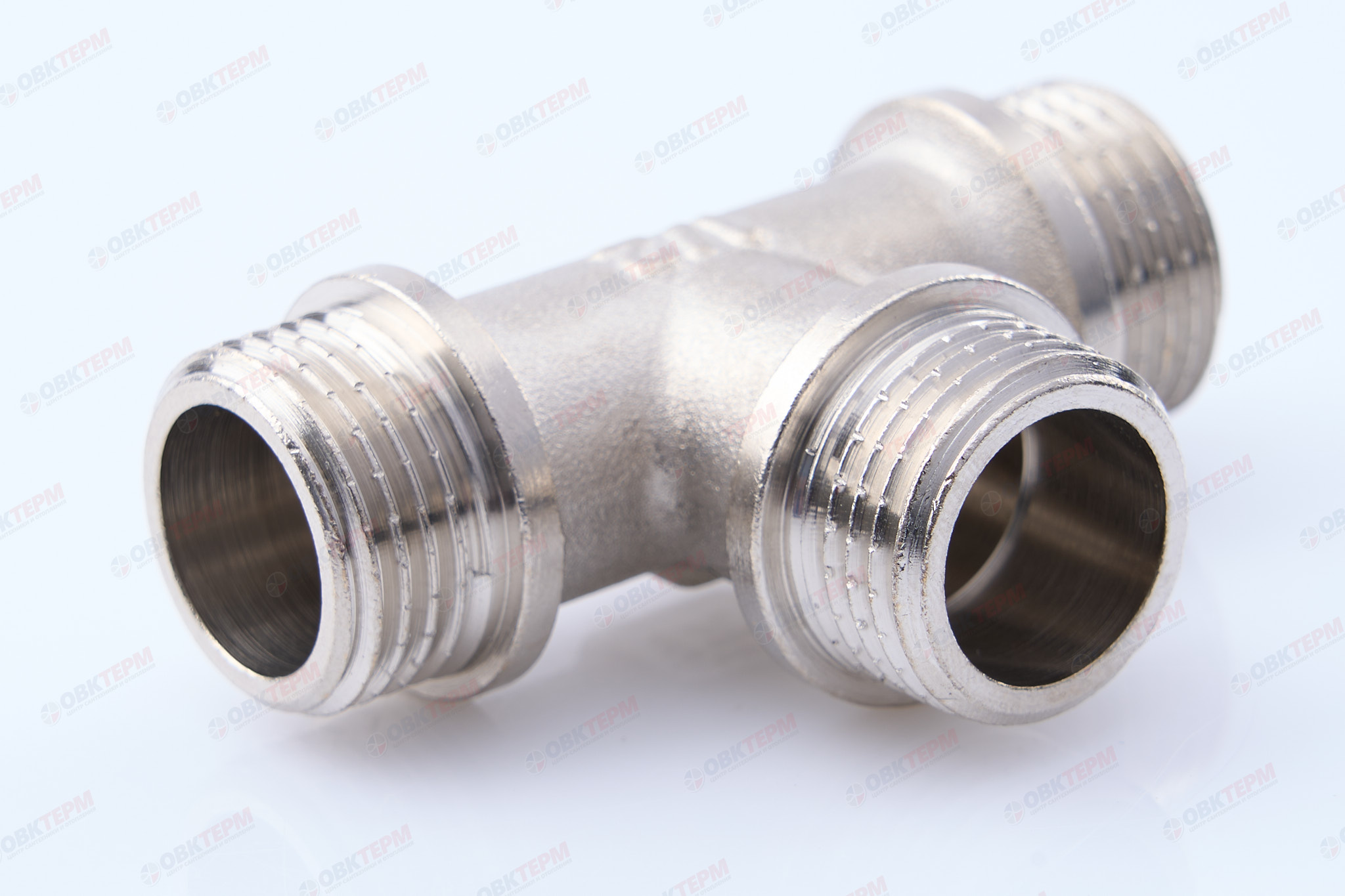 Тройник    1/2" ннн  Никель ZEISSLER                (80/10) - Изображение №1