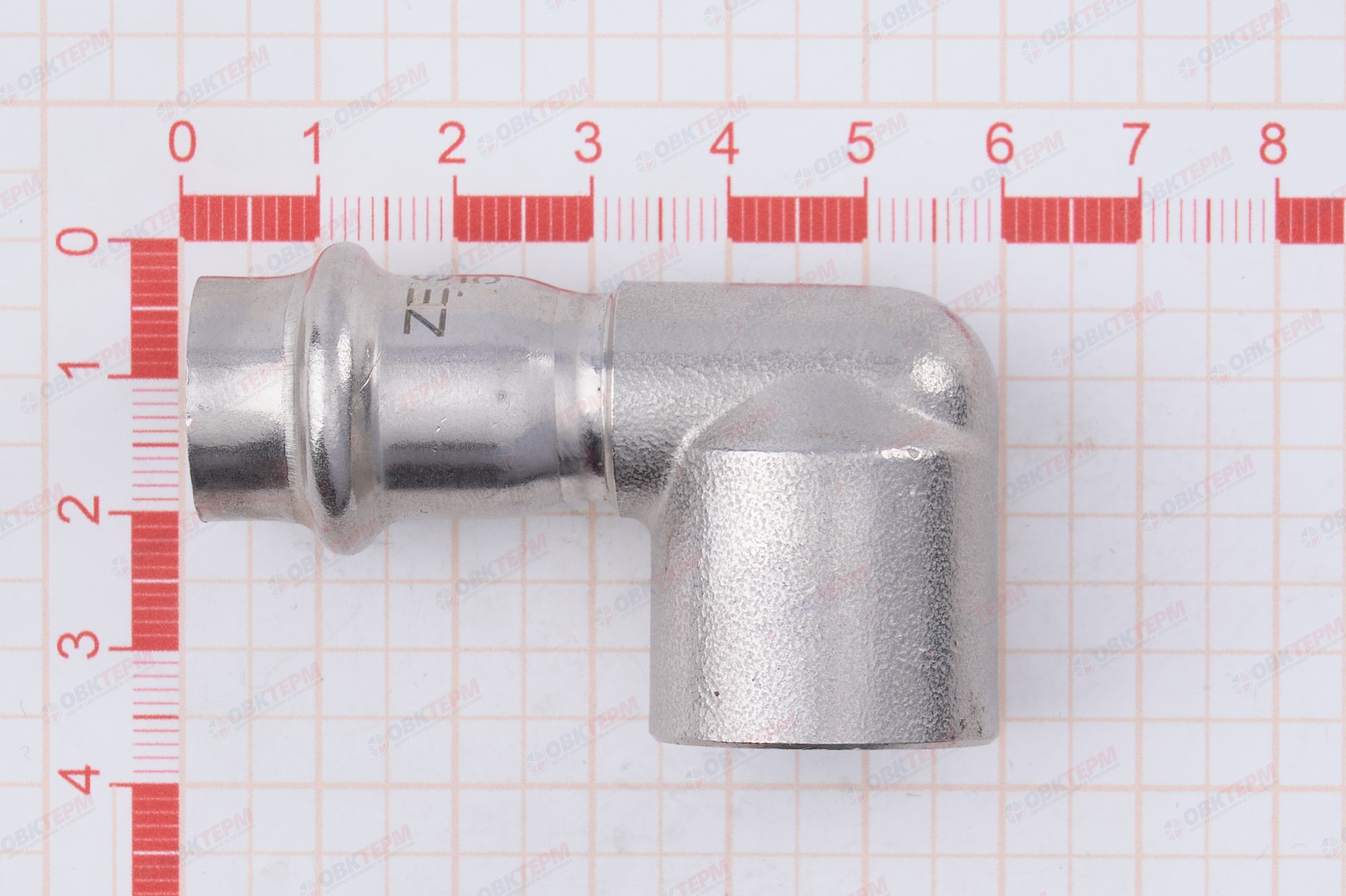 Угол пресс из нерж.ст.  15 х 1/2"В    TIM  (130/5) - Изображение №4