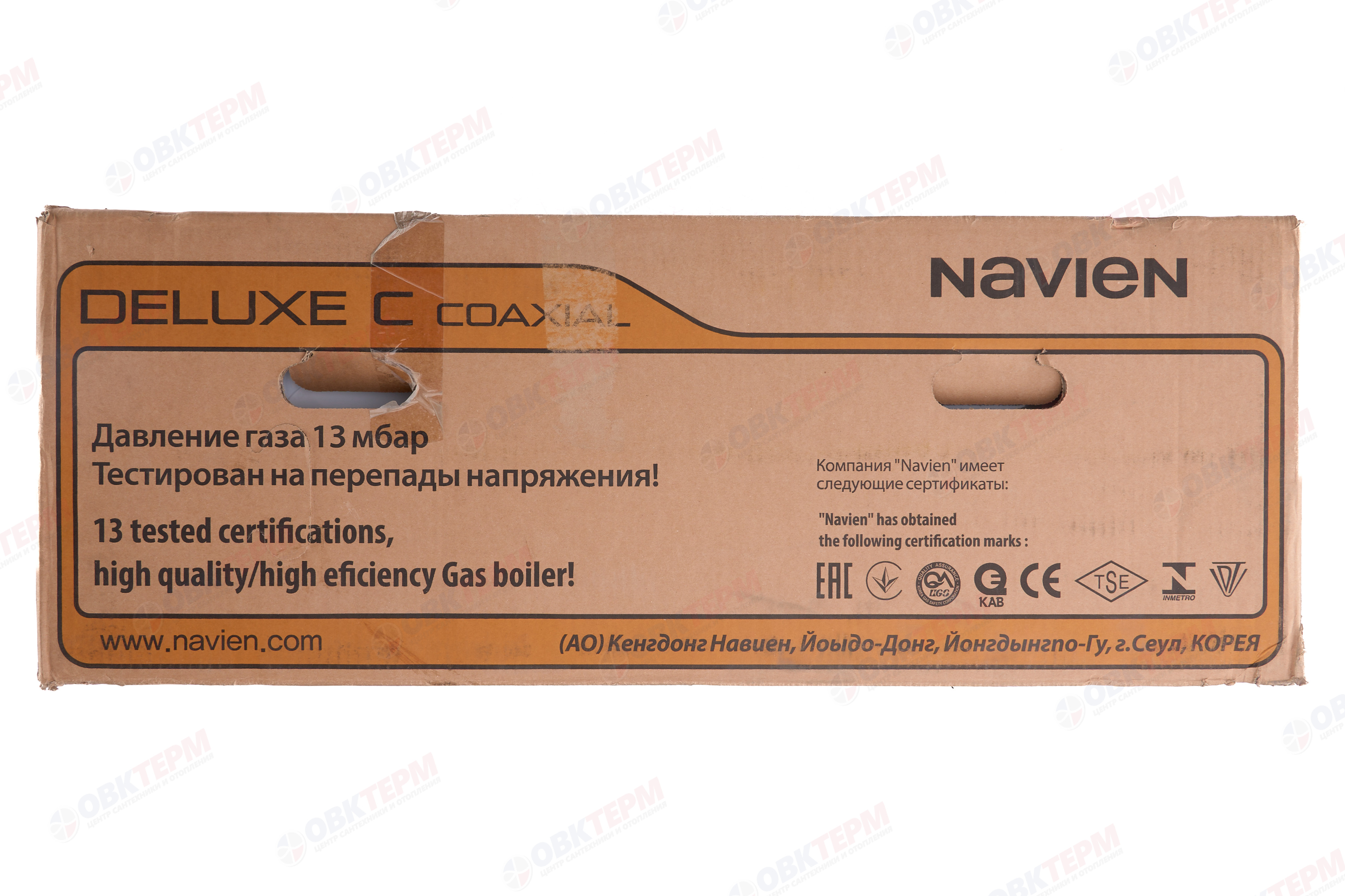 Котел газовый настенный NAVIEN  Deluxe  C - 13K (13 кВт, 2-х конт, турбо,без трубы) - миниатюра №8