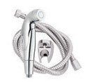 Набор д/гигиен.душа ZERIX BIDET SET-008 SUS из нерж/стали (шланг, лейка, кронштейн) (40 шт/ящ) - Изображение №1