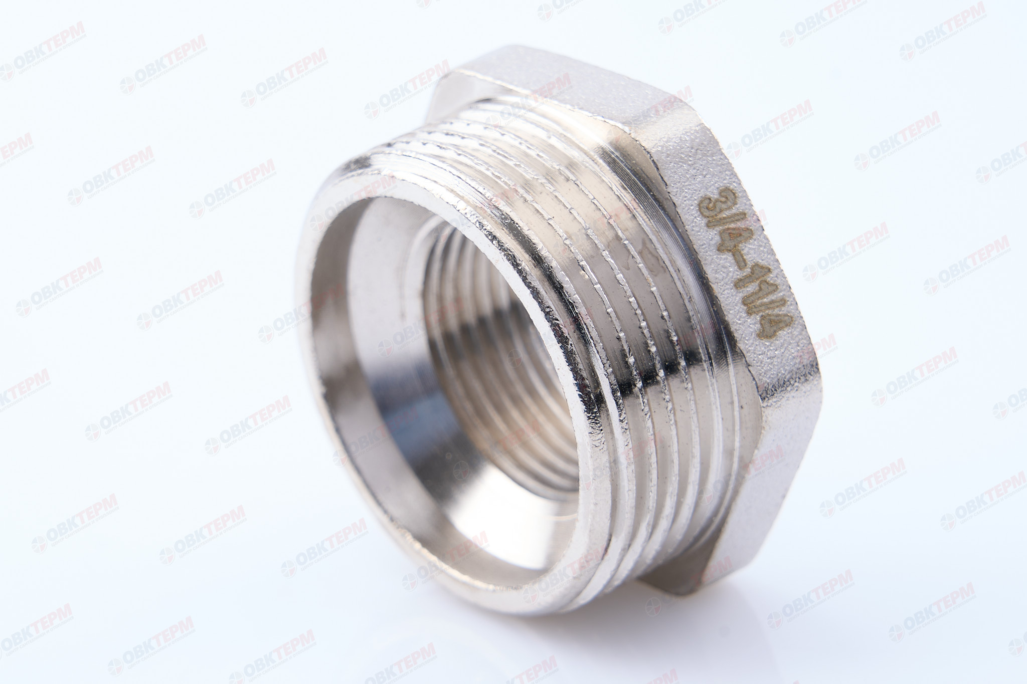 Футорка  1 1/4" -  3/4"   Никель ZEISSLER                   (100/10) - изображение №1