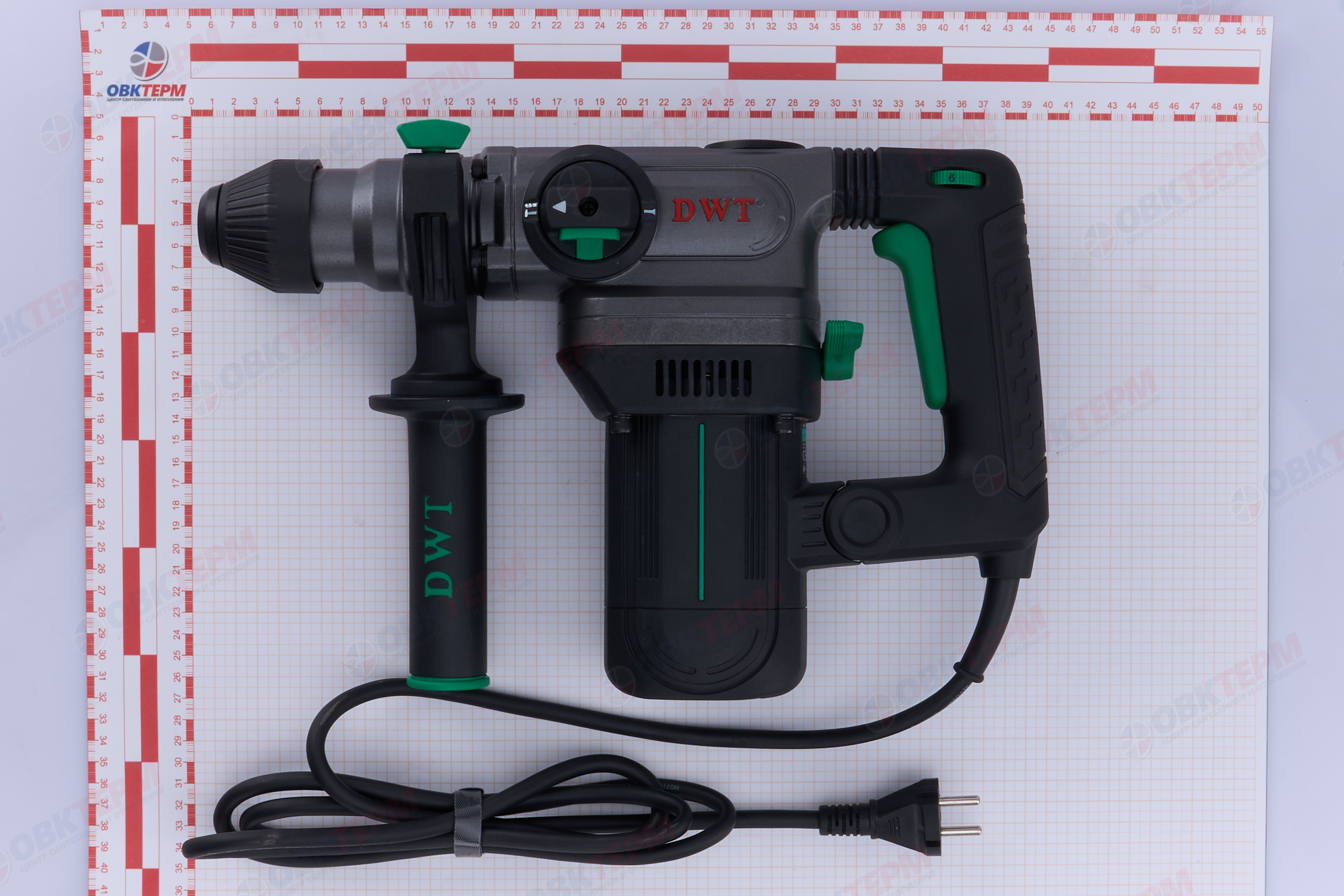 Перфоратор вертикальный DWT (1,5 кВт, SDS+, 6Дж) - миниатюра №16