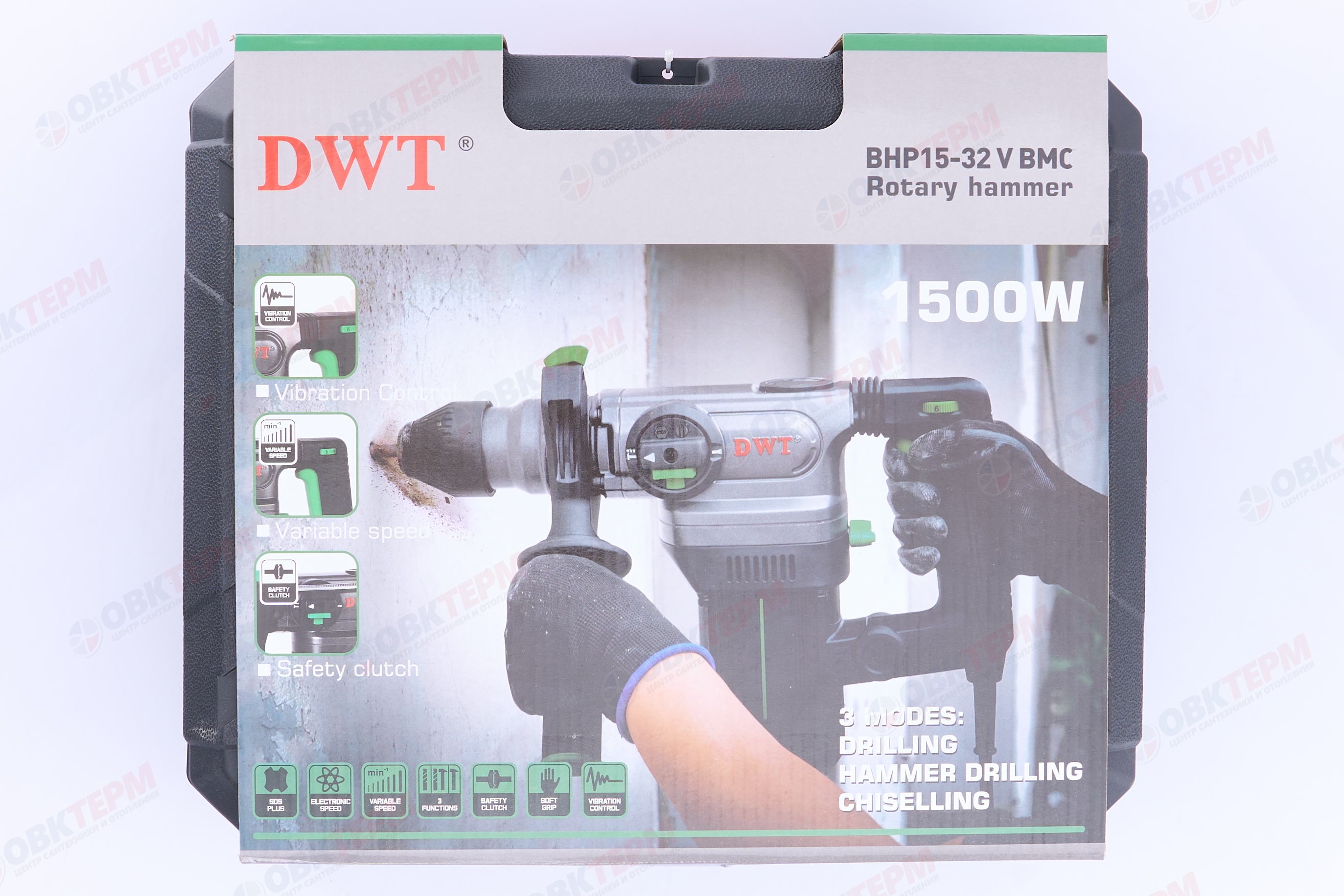 Перфоратор вертикальный DWT (1,5 кВт, SDS+, 6Дж) - миниатюра №19