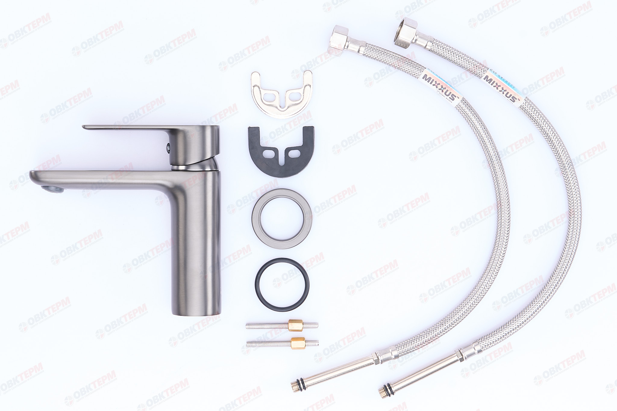 Смеситель д/умывальника MIXXUS PREMIUM ALEX 001 GRAPHITE (ф35) (10шт/ящ) - Изображение №3