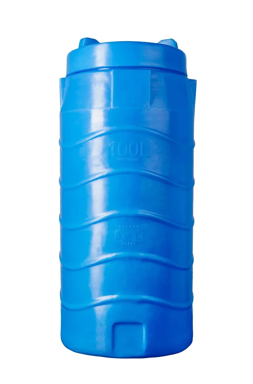 Емкость ПЛАСТБАК-ЮГ       100л   вертикальная  Синяя  (в98*д40) - Изображение №1