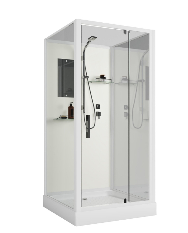 Душ.каб. Niagara Standart ST80/15Q/BK низкий поддон (800х800х2000) Без крыши - Изображение №3