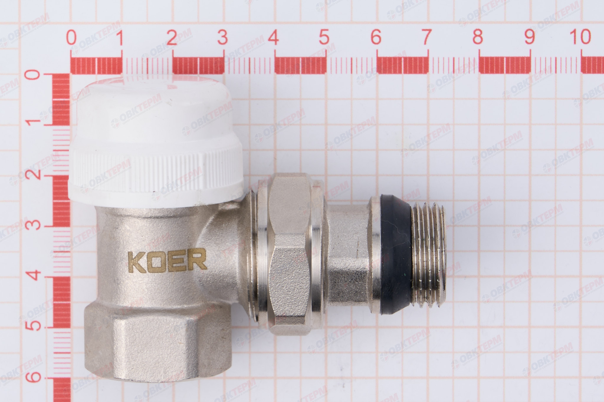 Кран термостатический KOER  1/2" угловой KR.921-GI - миниатюра №7