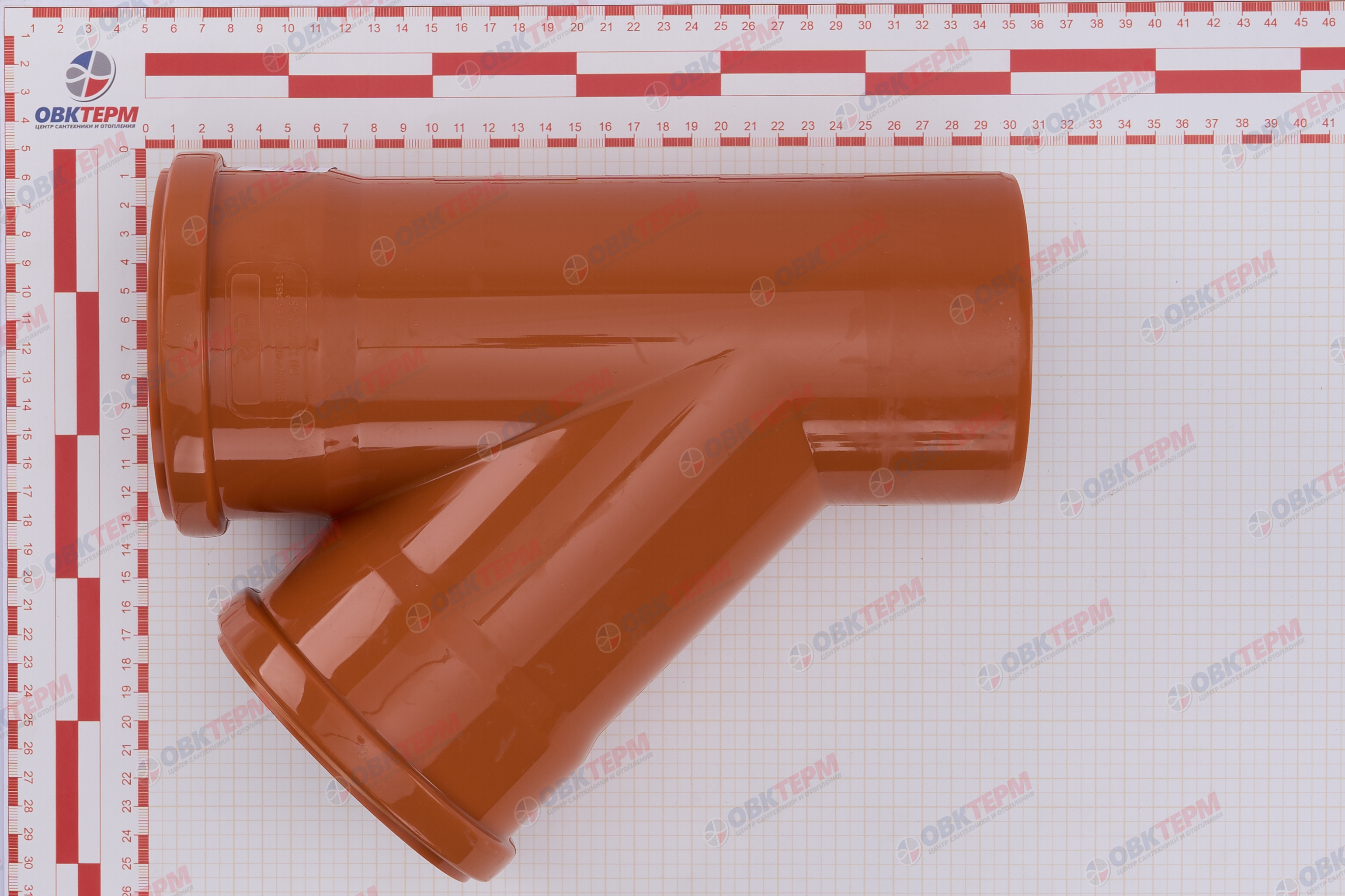 Тройник  110/110/45*   РЫЖИЙ   (24 шт)        RTP - Изображение №5