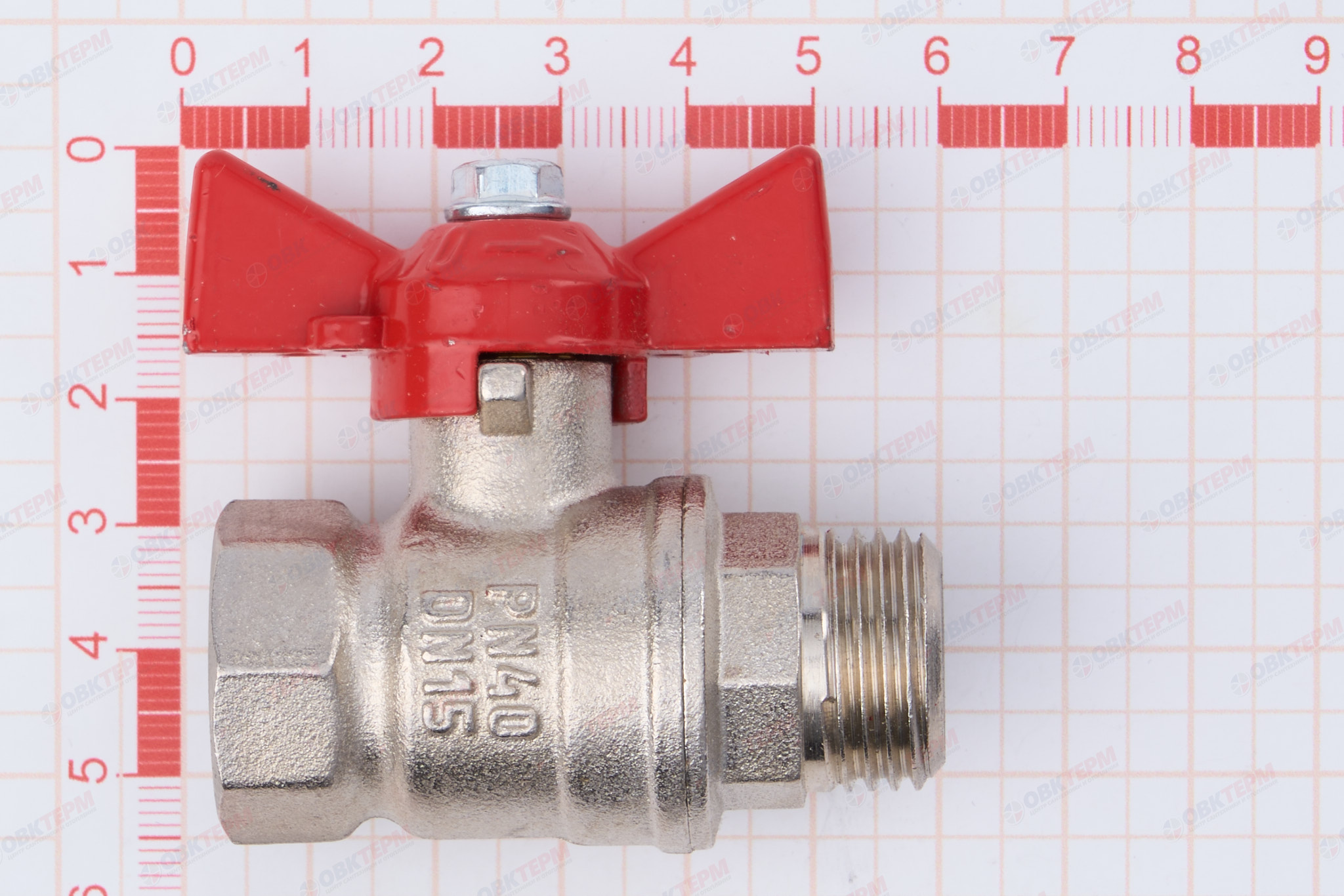 Кран шаровый        VALFEX      1/2" ВН      бабочка        (24/96) - миниатюра №6