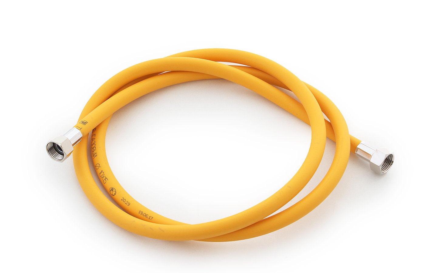 Шланг ЖЕЛТЫЙ газовый   1/2  ГГ    30 см   (10 шт) - изображение №1