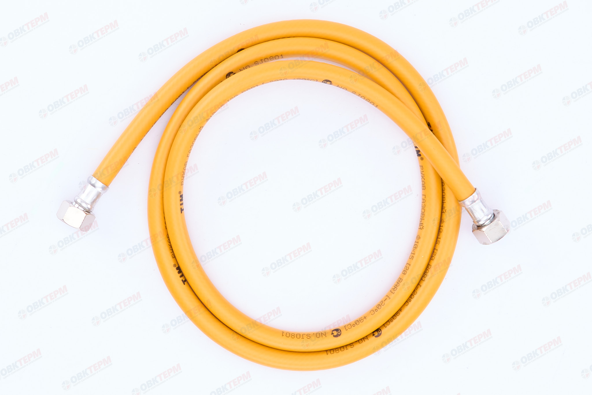Шланг ЖЕЛТЫЙ газовый   1/2  ГГ  200 см        TIM      (1шт/50ящ) - Изображение №3