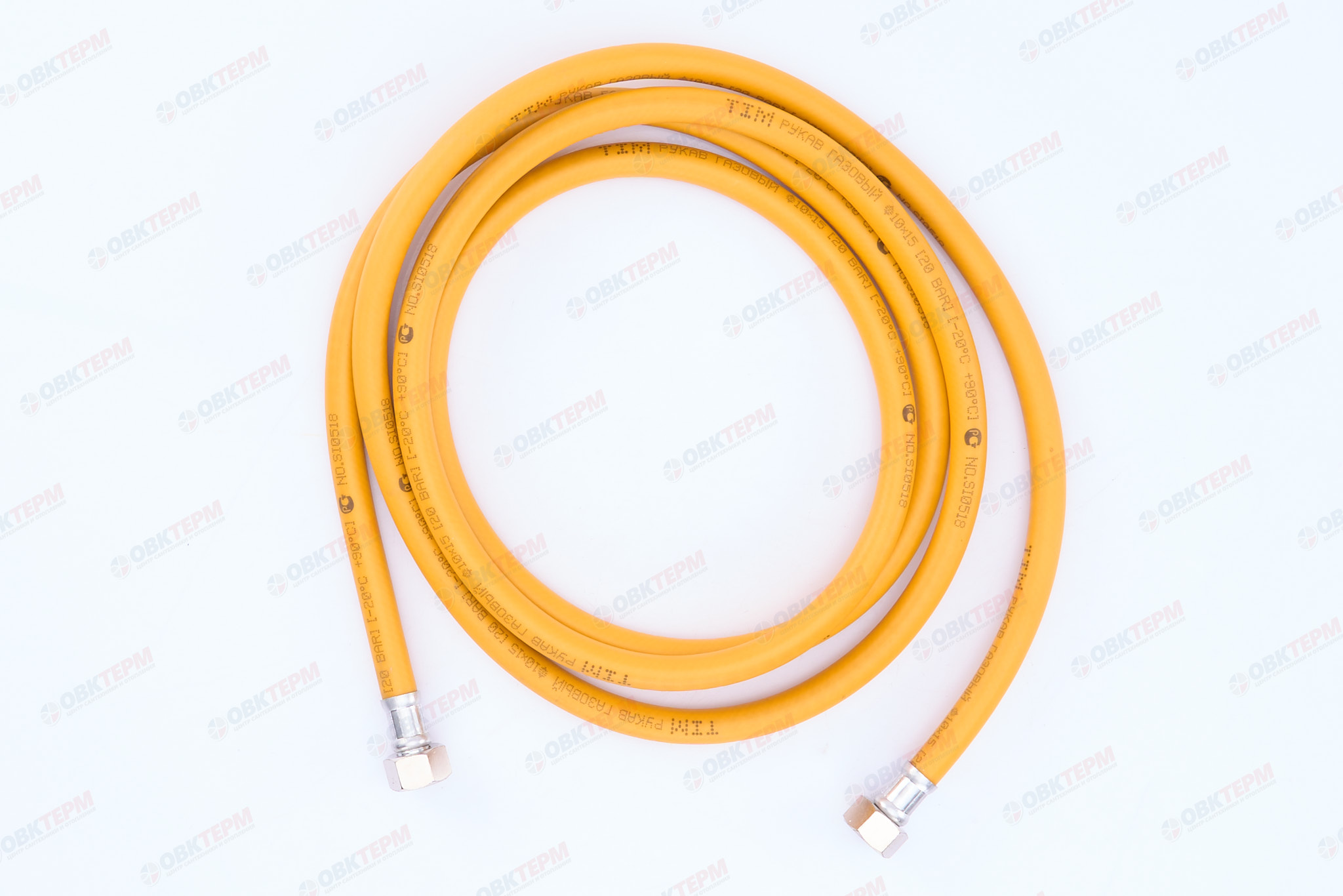 Шланг ЖЕЛТЫЙ газовый   1/2  ГГ  300 см        TIM      (1шт/30ящ) - Изображение №2