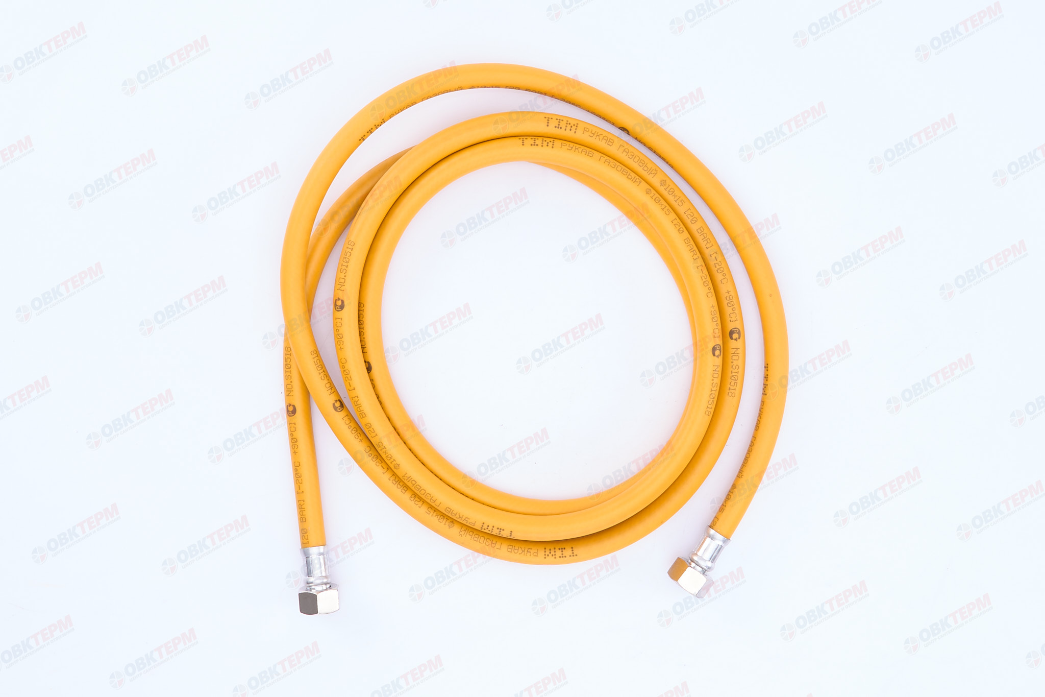 Шланг ЖЕЛТЫЙ газовый   1/2  ГГ  350 см        TIM      (1шт/30ящ) - Изображение №3