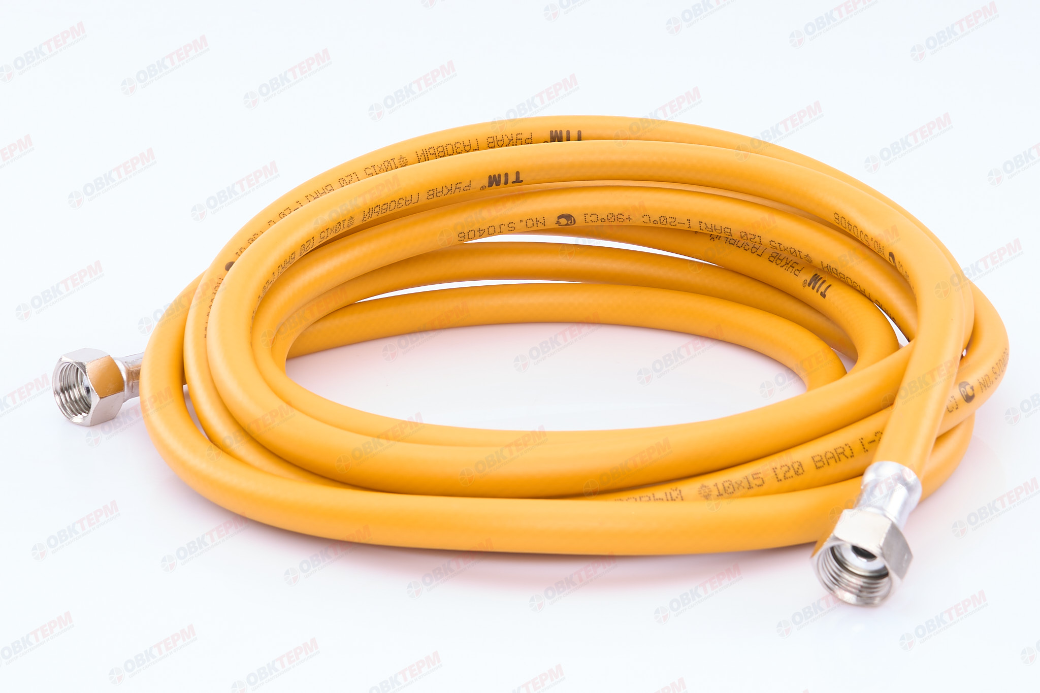 Шланг ЖЕЛТЫЙ газовый   1/2  ГГ  450 см        TIM      (1шт/20ящ) - Изображение №2