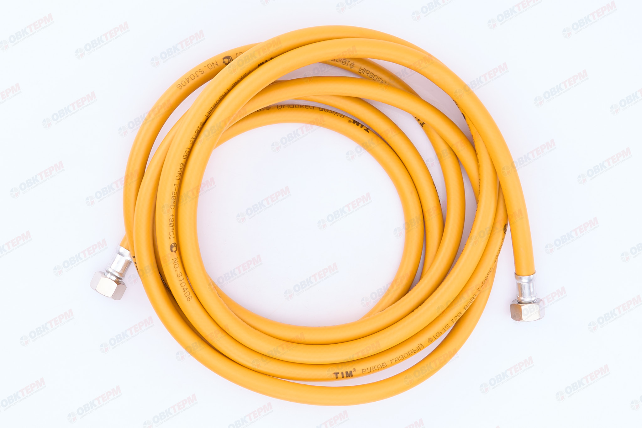 Шланг ЖЕЛТЫЙ газовый   1/2  ГГ  450 см        TIM      (1шт/20ящ) - Изображение №3