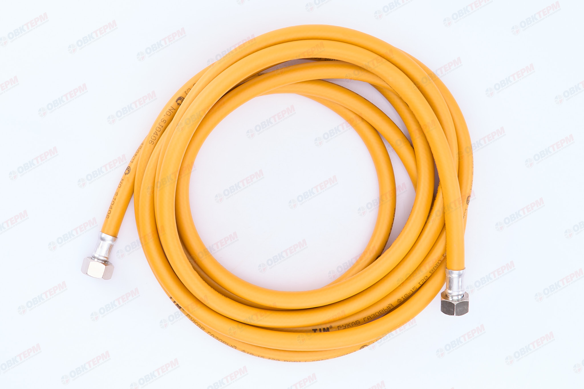 Шланг ЖЕЛТЫЙ газовый   1/2  ГГ  500 см        TIM      (1шт/20ящ) - Изображение №3