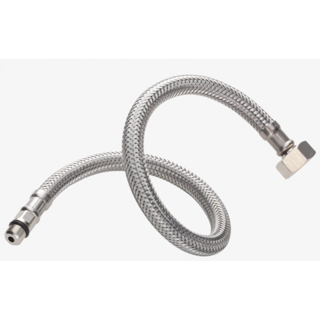 Шланг Газовый TUCAI 1/2*1/2 ВВ 300мм-510мм нерж, растяж, белая оплетка - Изображение №4