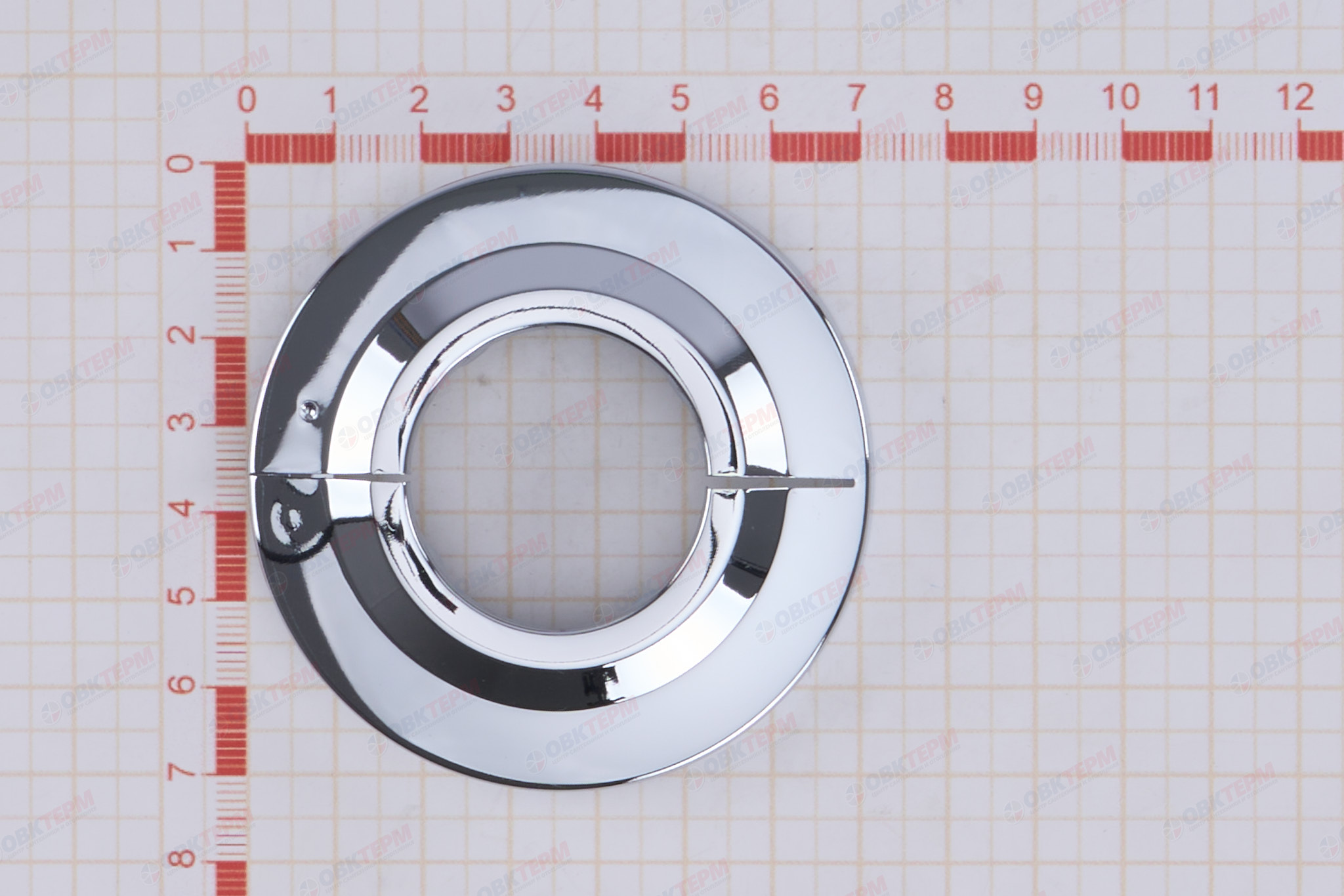 Чашка декоративная TIM (хромированная) разъемная 1"  (12мм) - Изображение №4