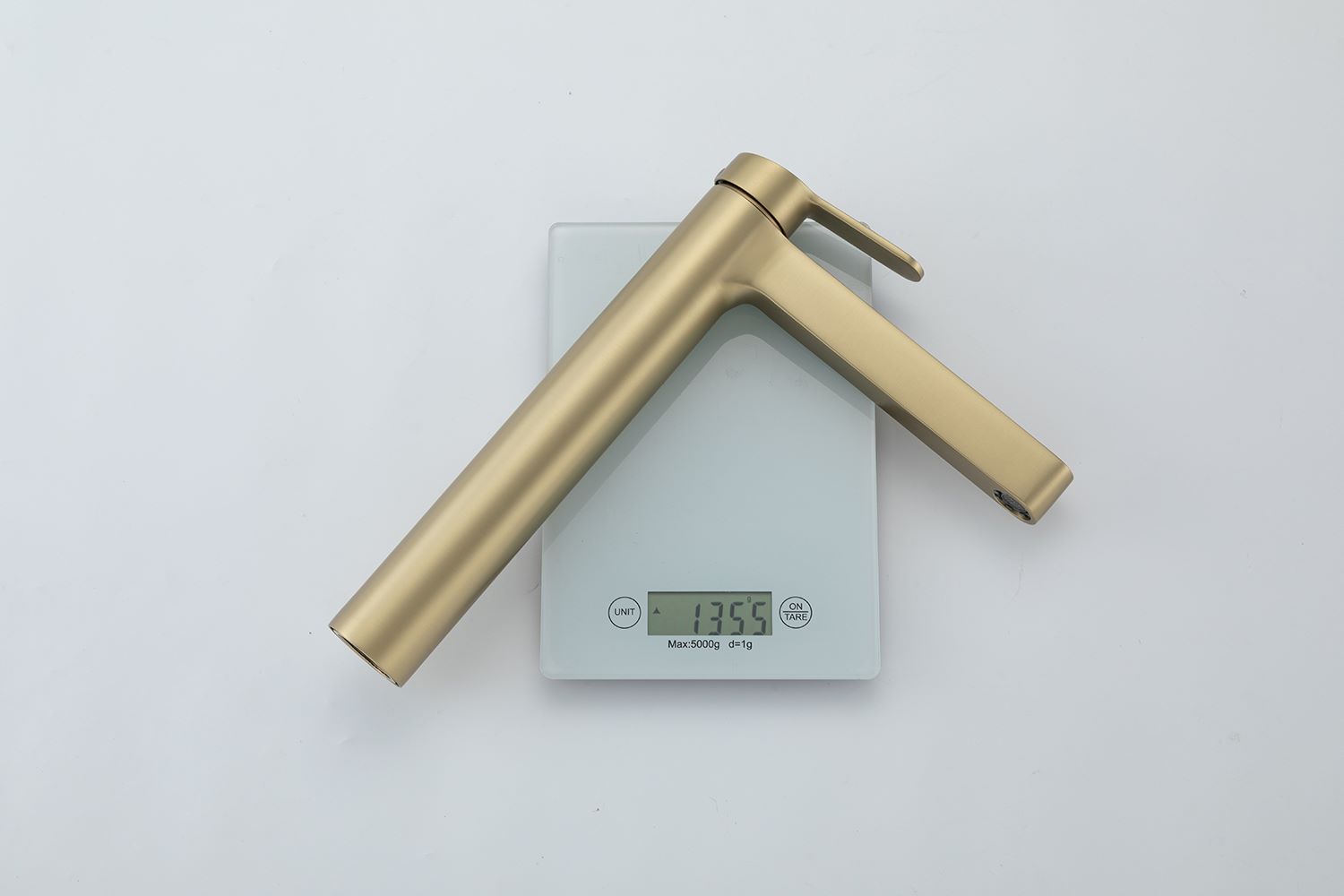 Смеситель д/умывальника GAPPO G1099-83 нерж/сталь сатинов золото/высокий - миниатюра №4