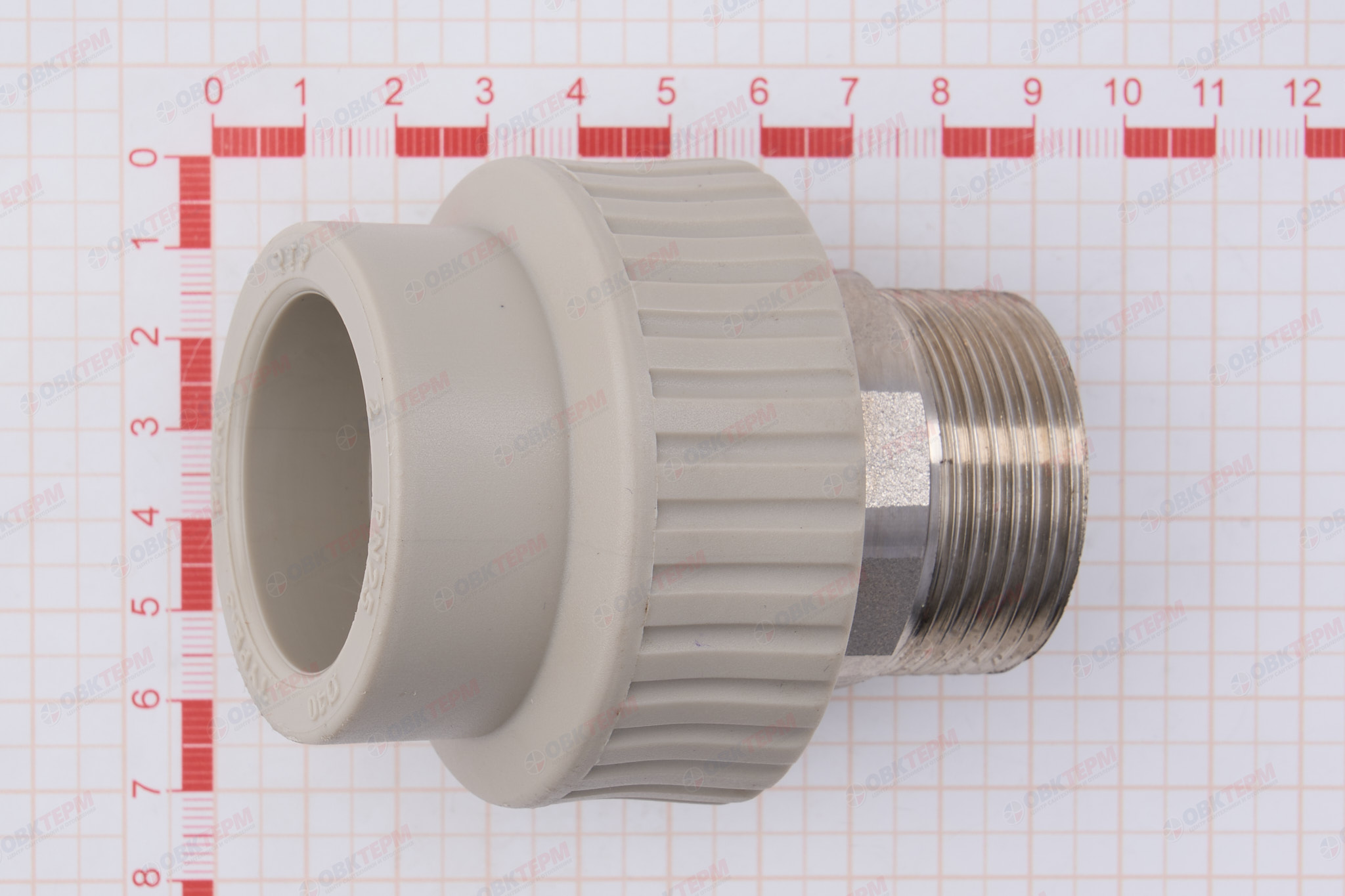 МРН  40 * 1 1/4"    СЕРАЯ PP-R    (RTP)    (48/6) - миниатюра №6
