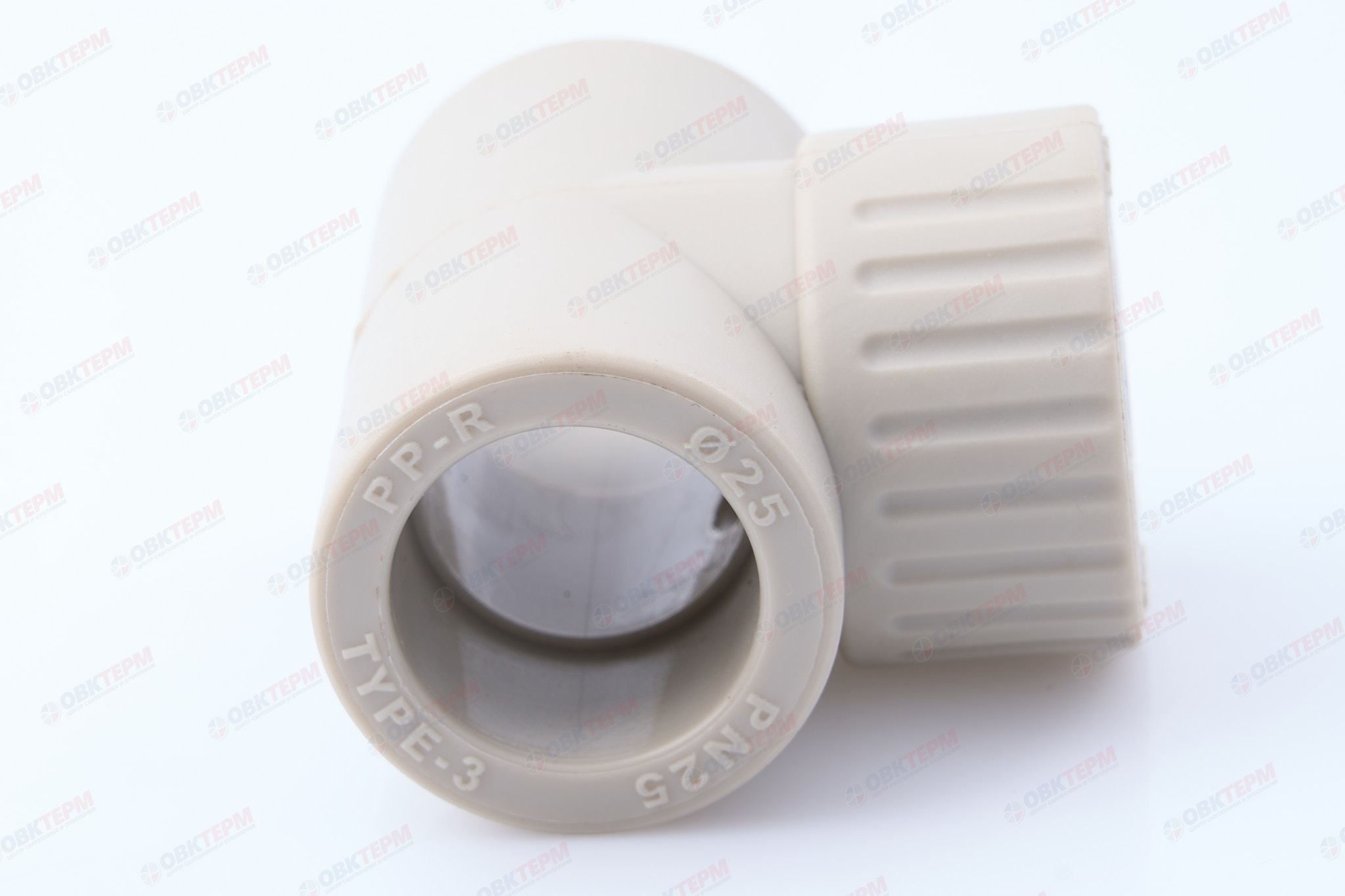 Тройник с МРВ 25 * 1/2" * 25    СЕРЫЙ PP-R   (RTP)     (80/20) - Изображение №3