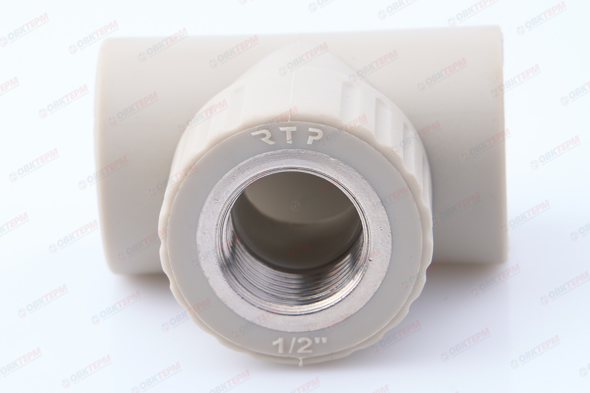 Тройник с МРВ 25 * 1/2" * 25    СЕРЫЙ PP-R   (RTP)     (80/20) - Изображение №4