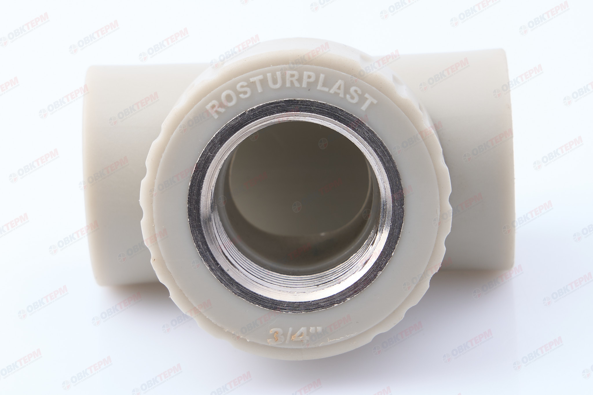 Тройник с МРВ 25 * 3/4" * 25    СЕРЫЙ PP-R   (RTP)     (60/15) - Изображение №4
