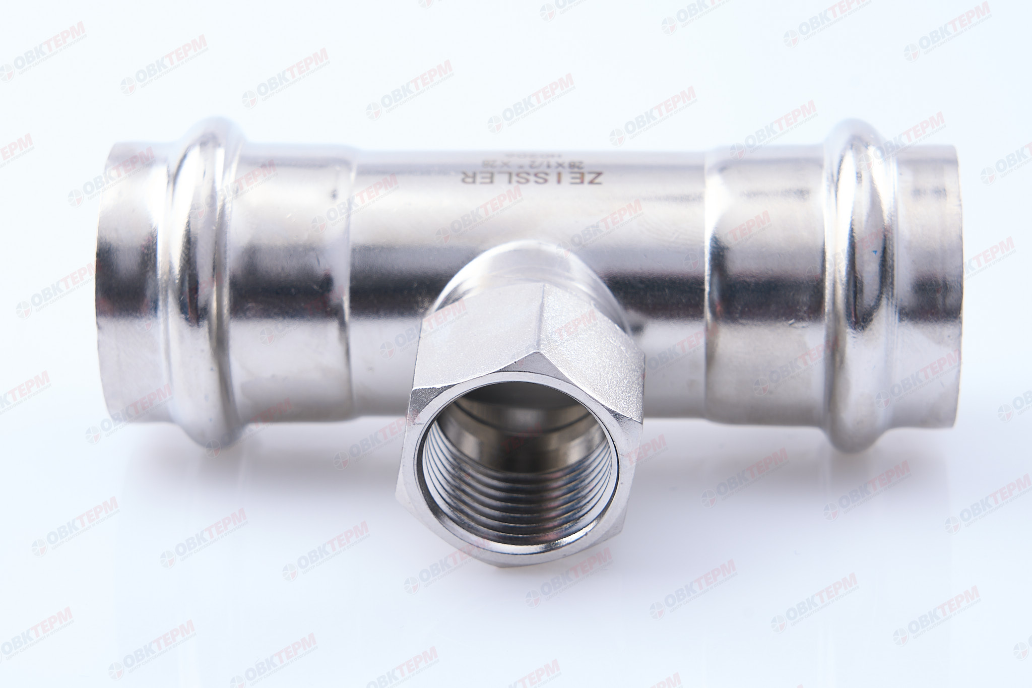 Тройник пресс из нерж.ст. 28  х 1/2"В  х 28  TIM  (30/5) - Изображение №3