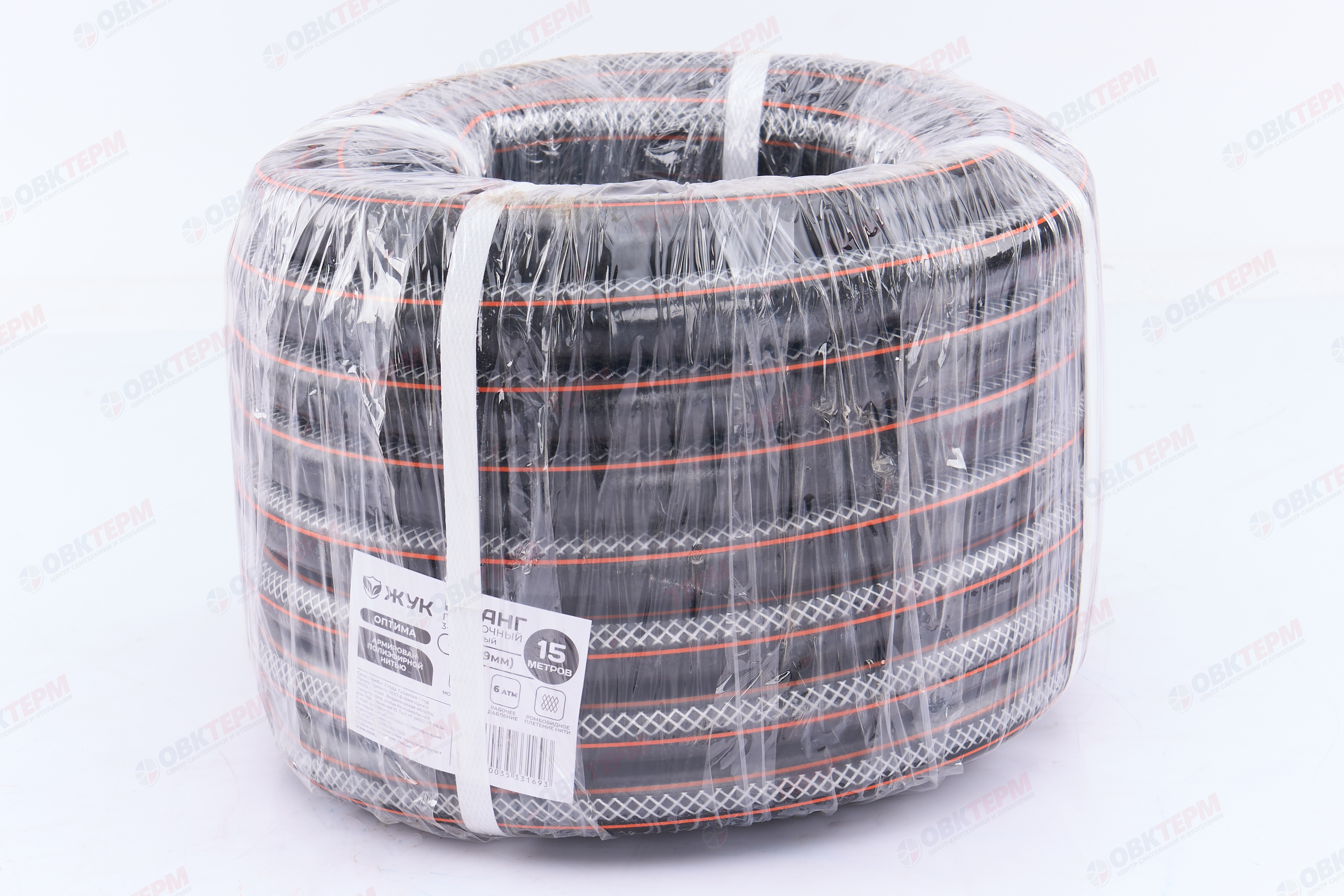 Шланг поливочный резиновый ТЭП  Жук Оптима 3/4"  3-слойный (Бухта 15м) - Изображение №2