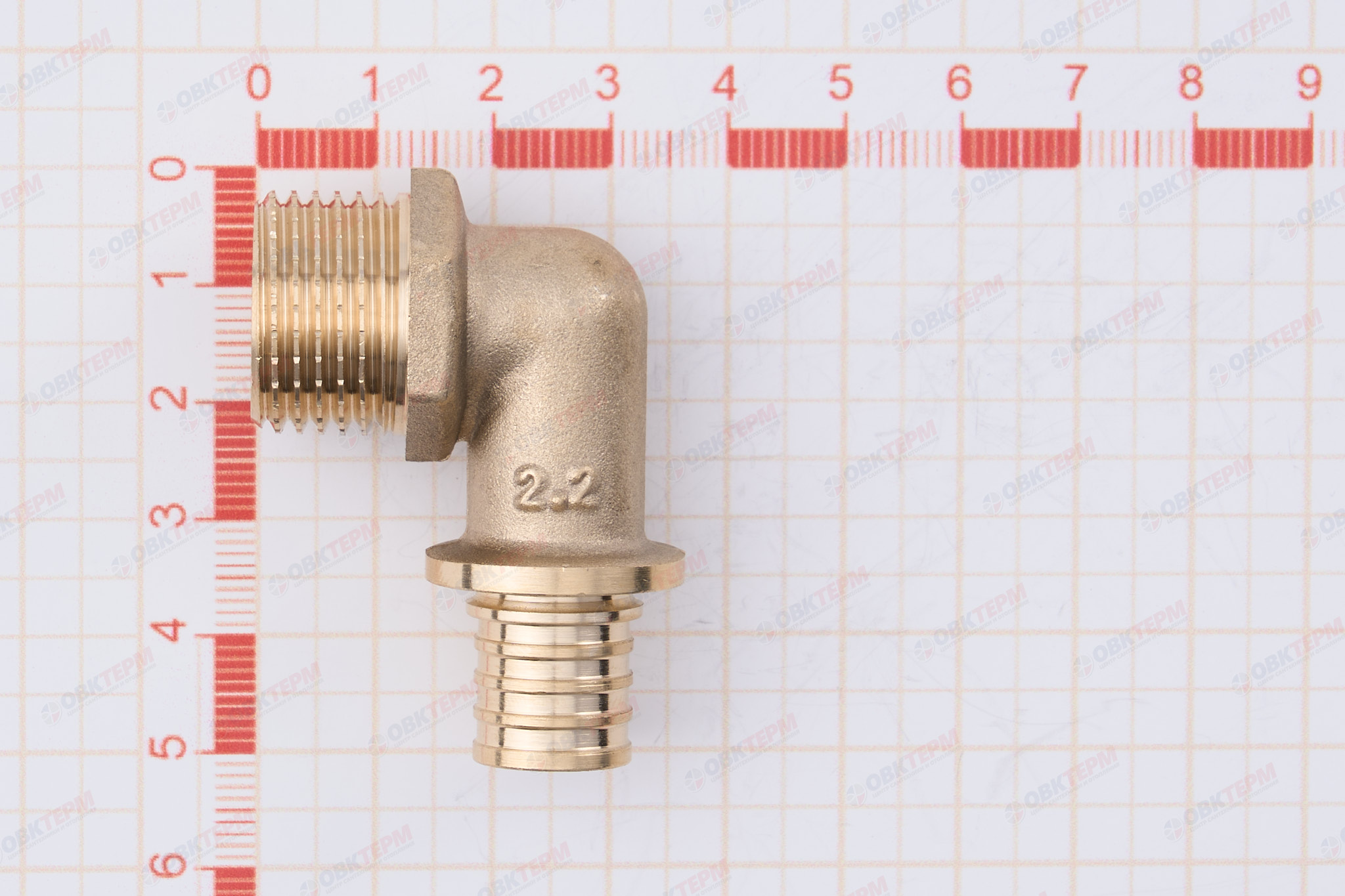Угол  аксиальный  16-2,2  х 1/2"н   TIM   (150/5шт) - Изображение №5